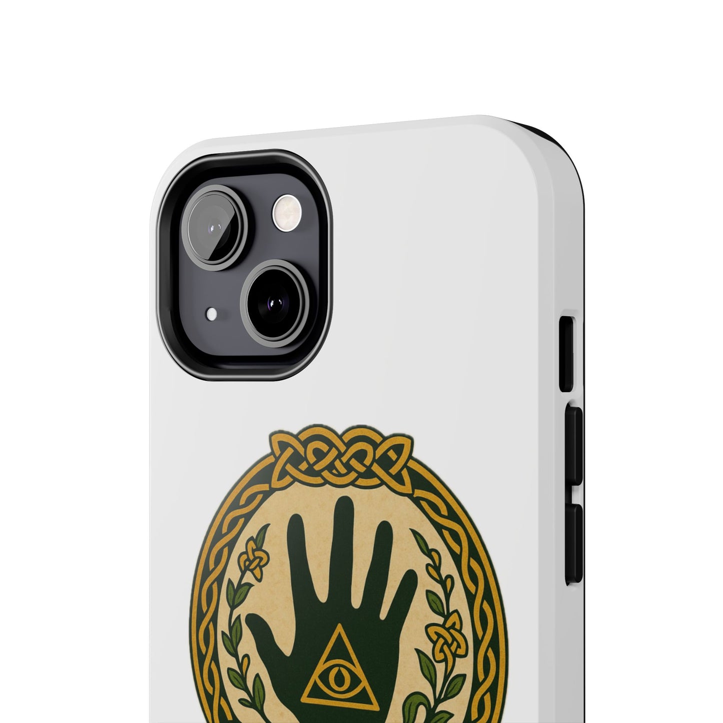 Celtic Eye of Providence Tough Phone Case — Protective Mythic Hand Design