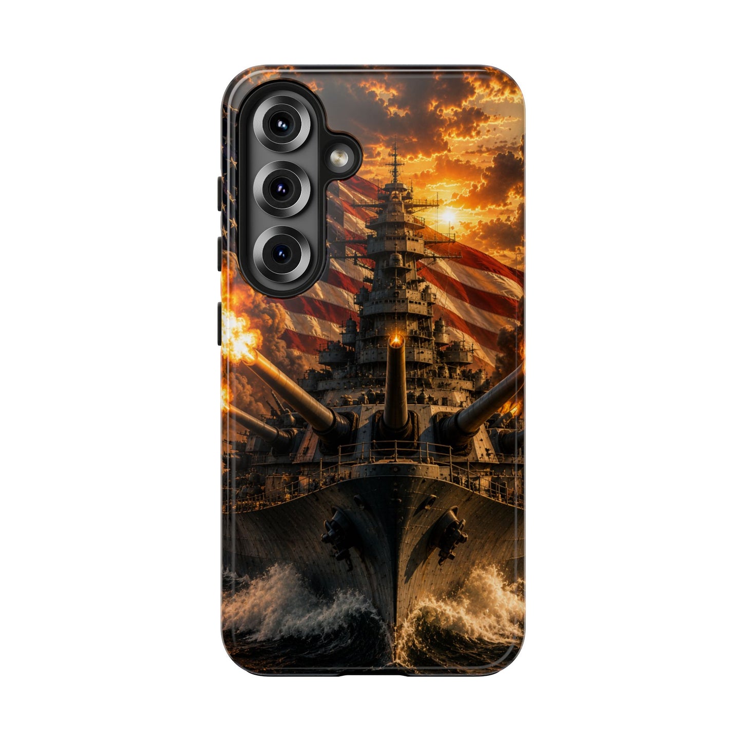 Battleship Flag Phone Case – Tough Patriotic Military iPhone Cover