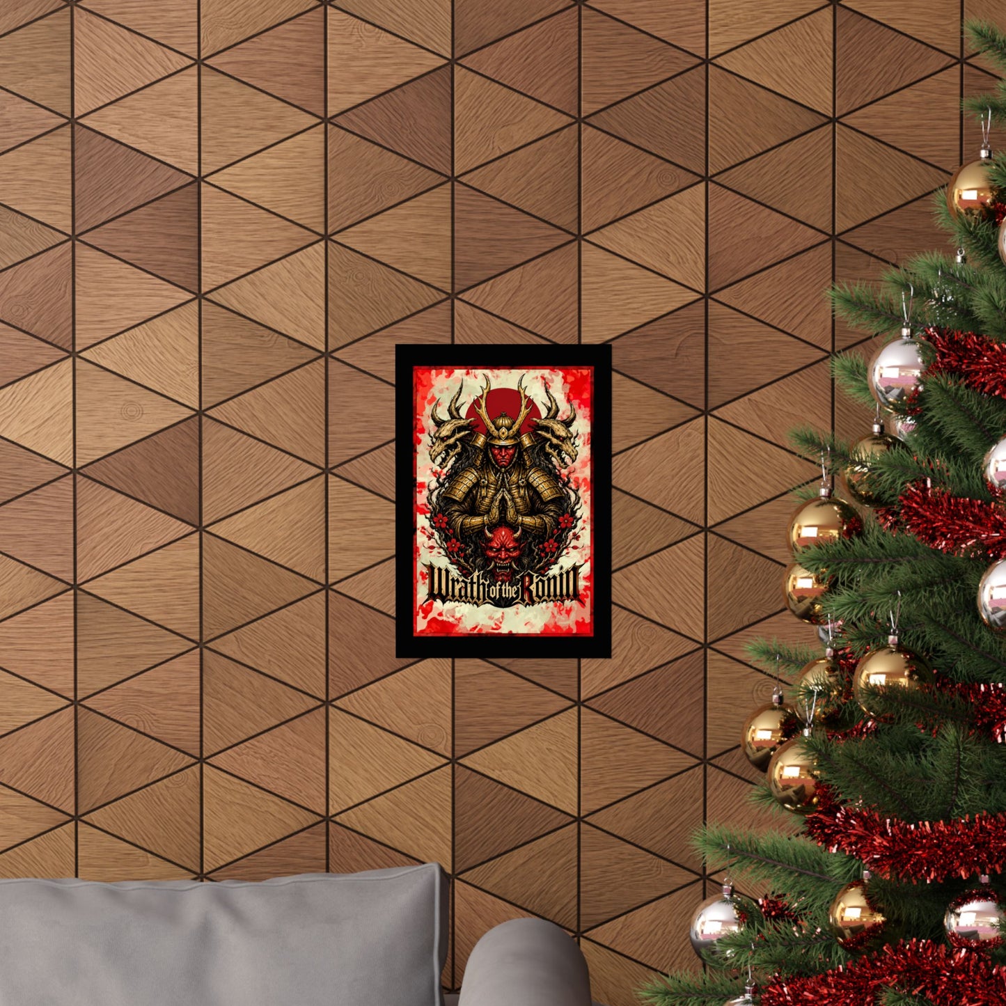 Samurai Wrath Poster — 'Wrath of the Ronin' Matte Vertical Art Print