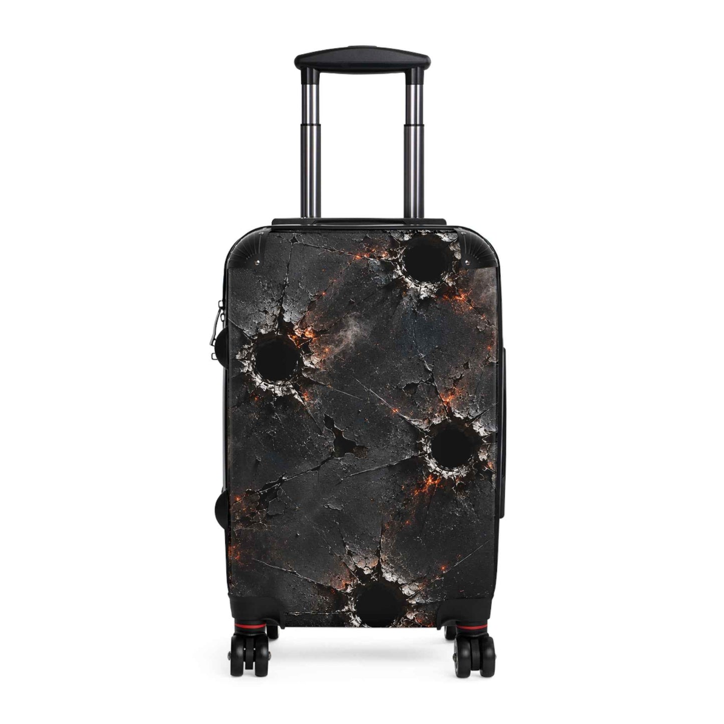 Bullet Hole Suitcase — Distressed Armor Carry-On Luggage