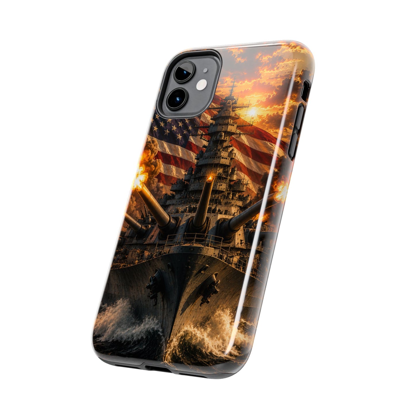 Battleship Flag Phone Case – Tough Patriotic Military iPhone Cover