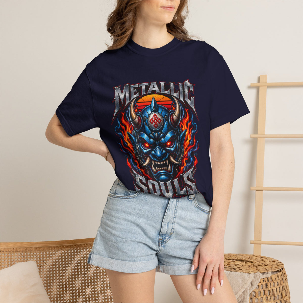 Metallic Souls Demon Skull T-Shirt
