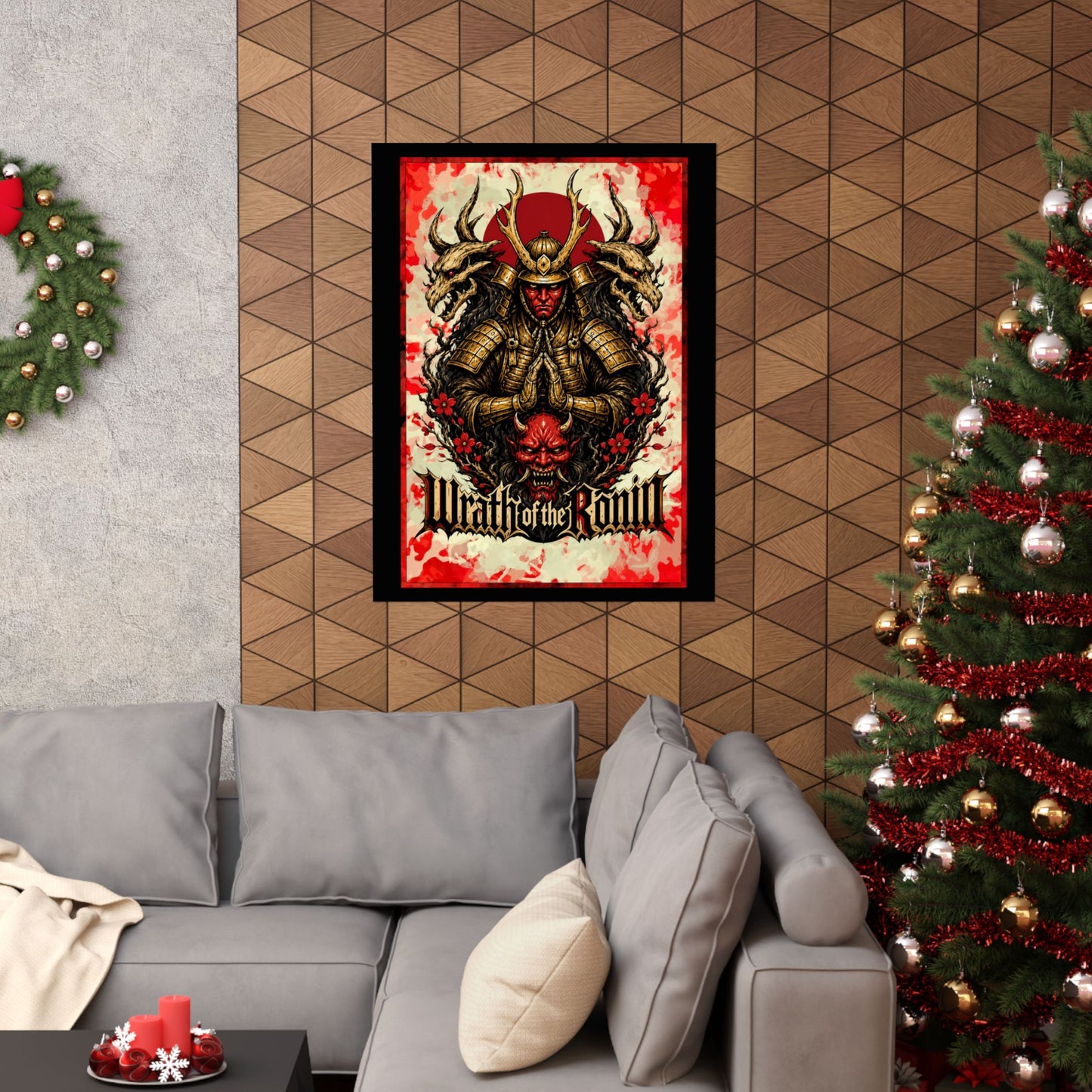 Samurai Wrath Poster — 'Wrath of the Ronin' Matte Vertical Art Print
