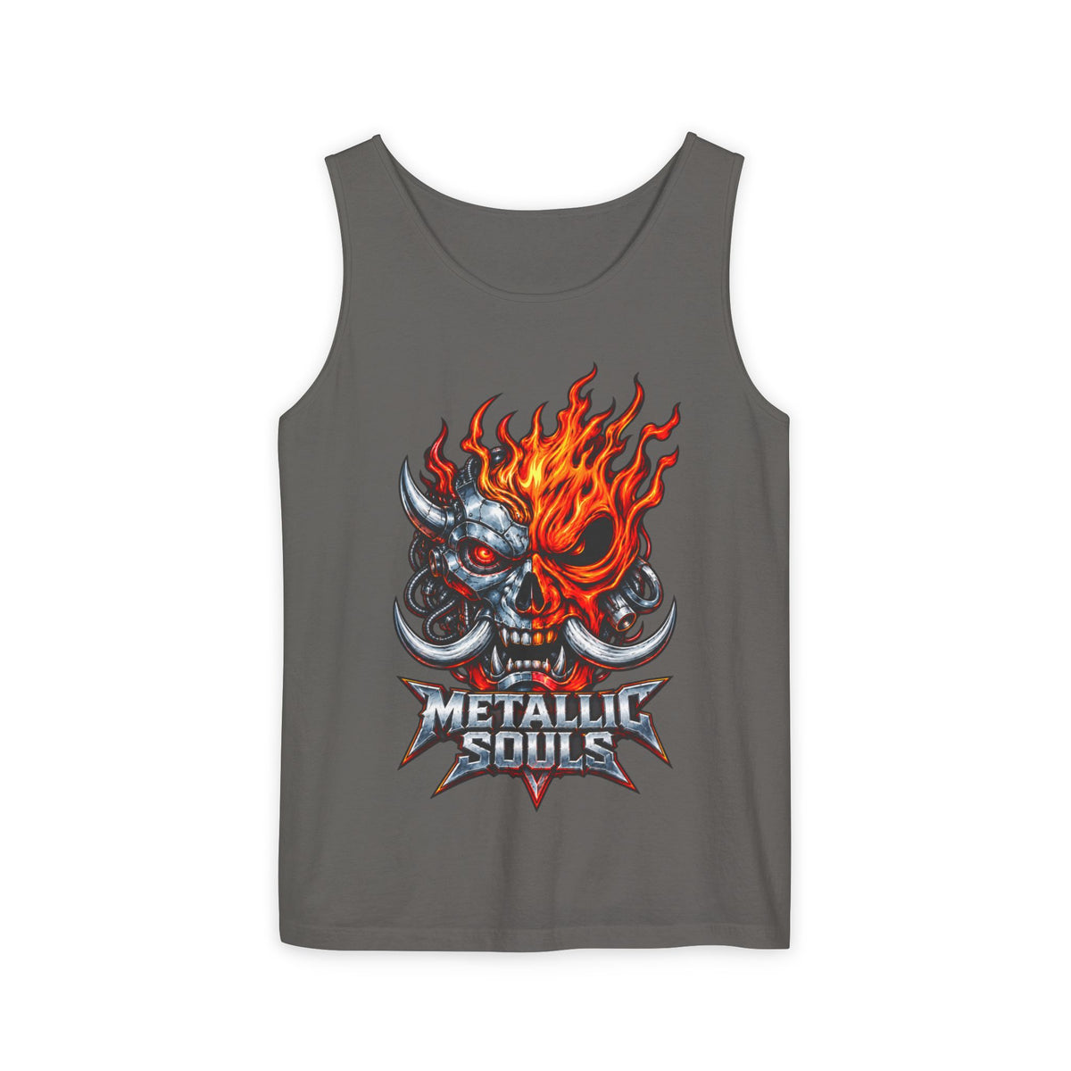 Flaming Skull "Metallic Souls" Tank Top