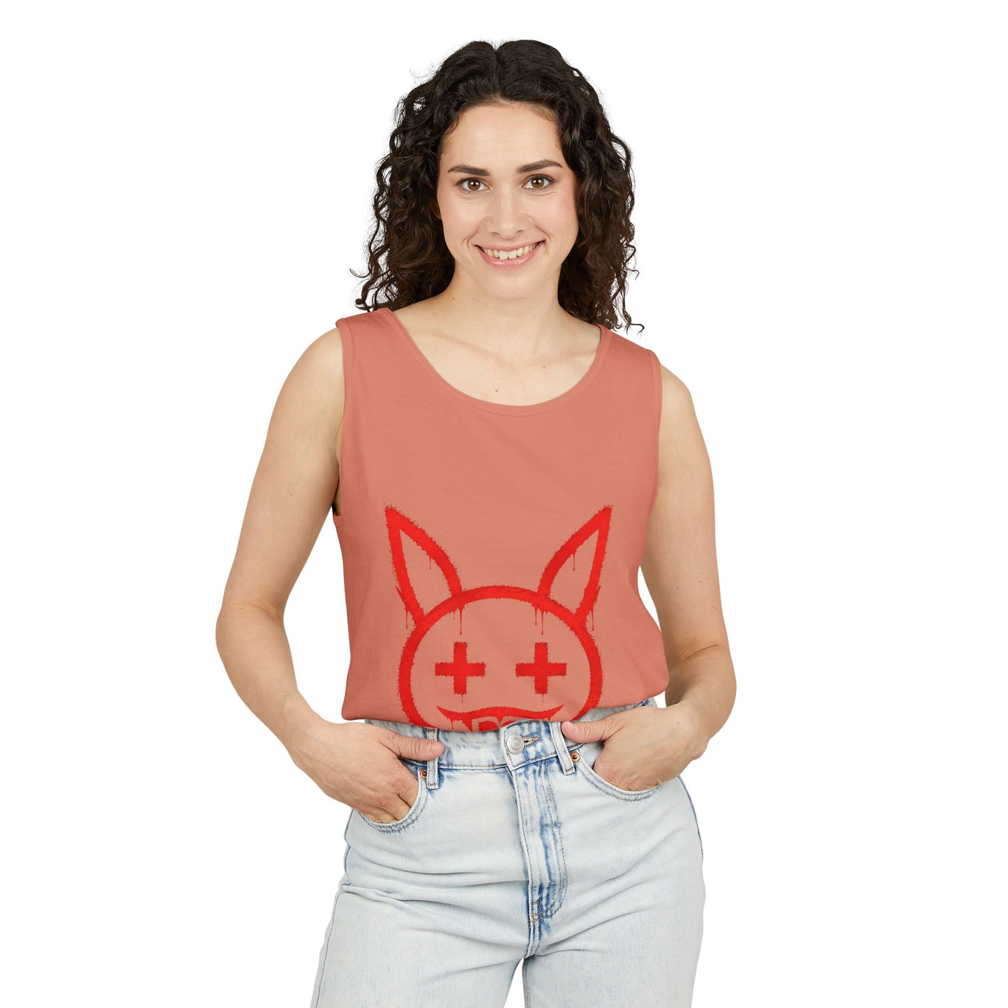 Metallic Souls Graffiti Bunny Streetwear Graphic T-Shirt