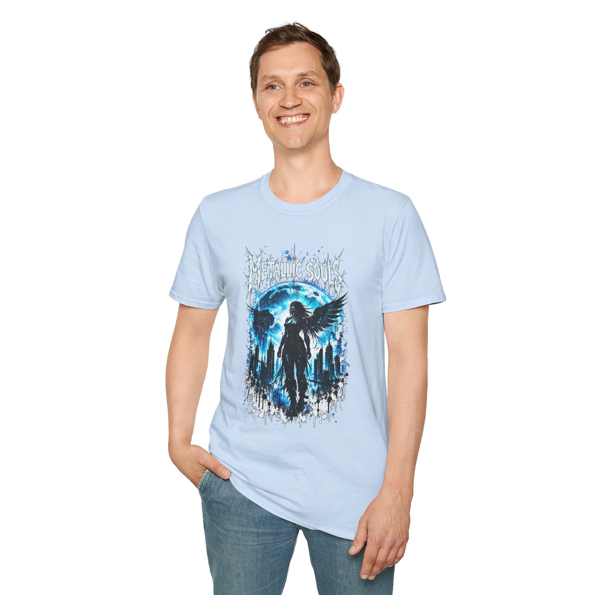 Mystical Blue Raven Forest T-Shirt