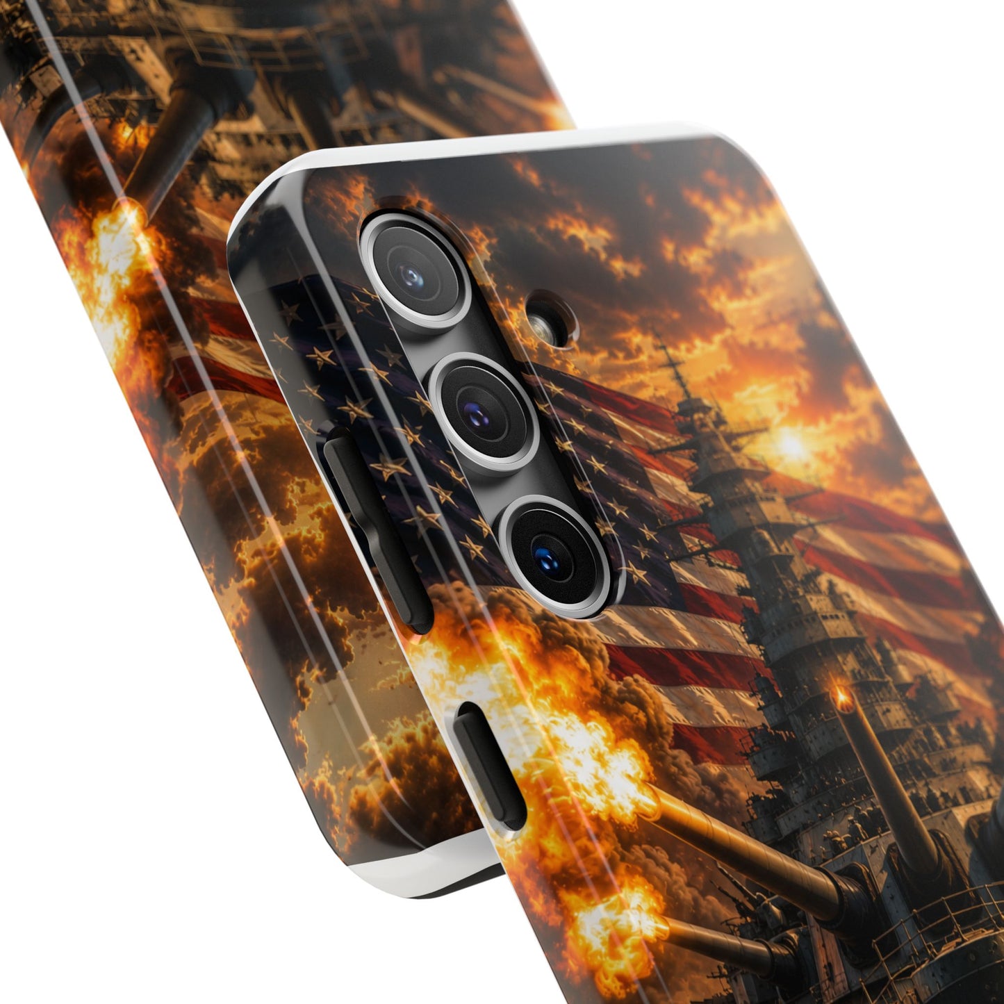Battleship Flag Phone Case – Tough Patriotic Military iPhone Cover