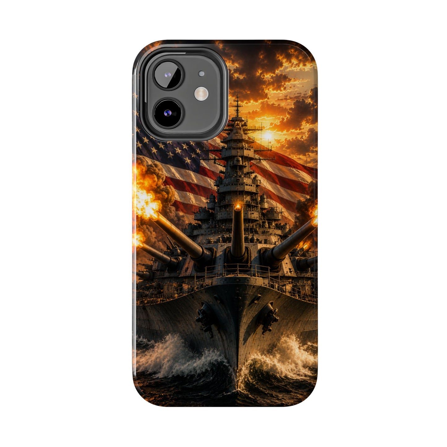 Battleship Flag Phone Case – Tough Patriotic Military iPhone Cover