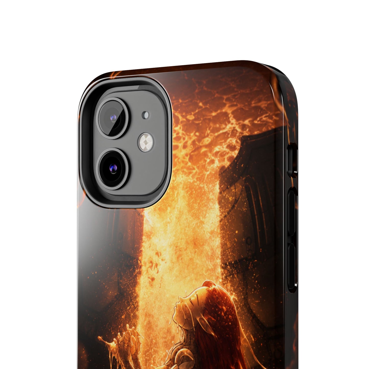 Fiery Phoenix Phone Case — Tough Protective iPhone Cover with Flame Warrior Art
