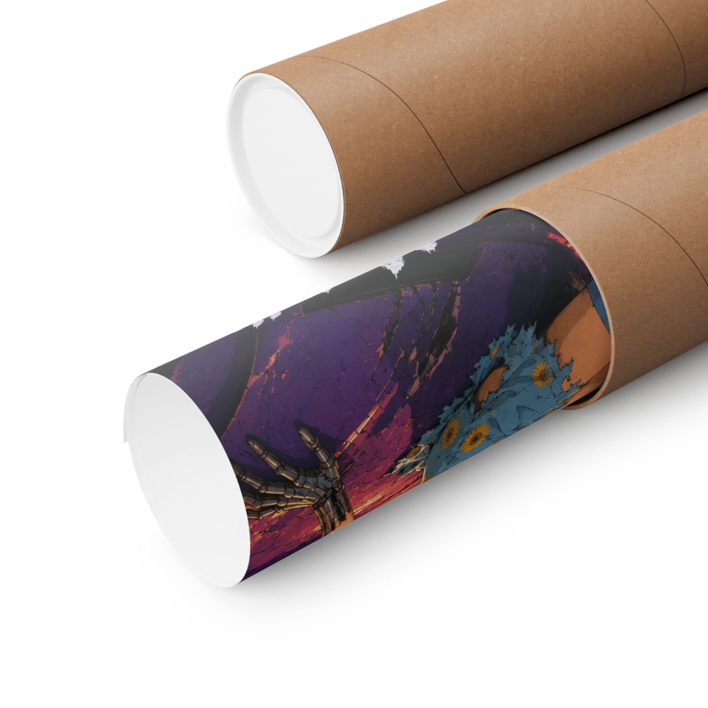 Metallic Souls Anime Poster — "Metallic Souls" Matte Vertical Art Print