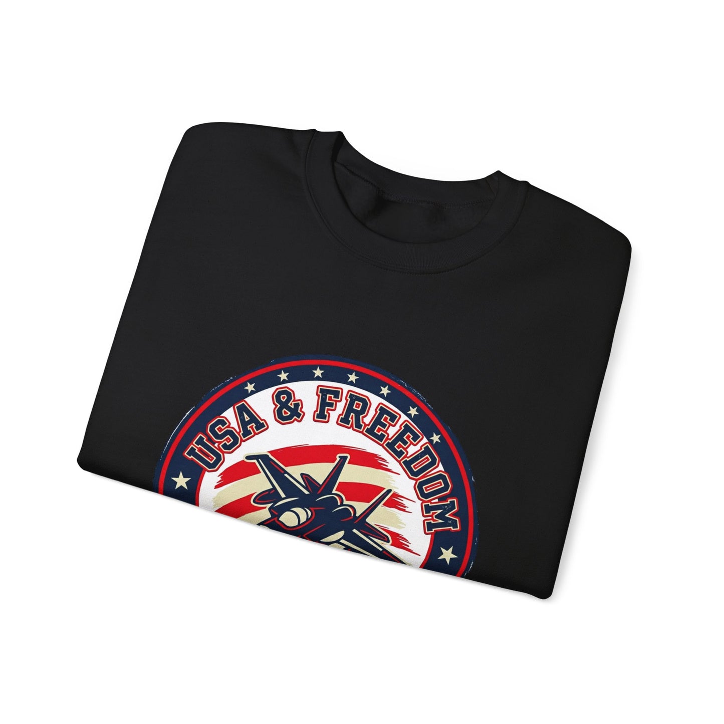 USA & Freedom Crewneck Sweatshirt | patriotic, faith-based vintage Americana
