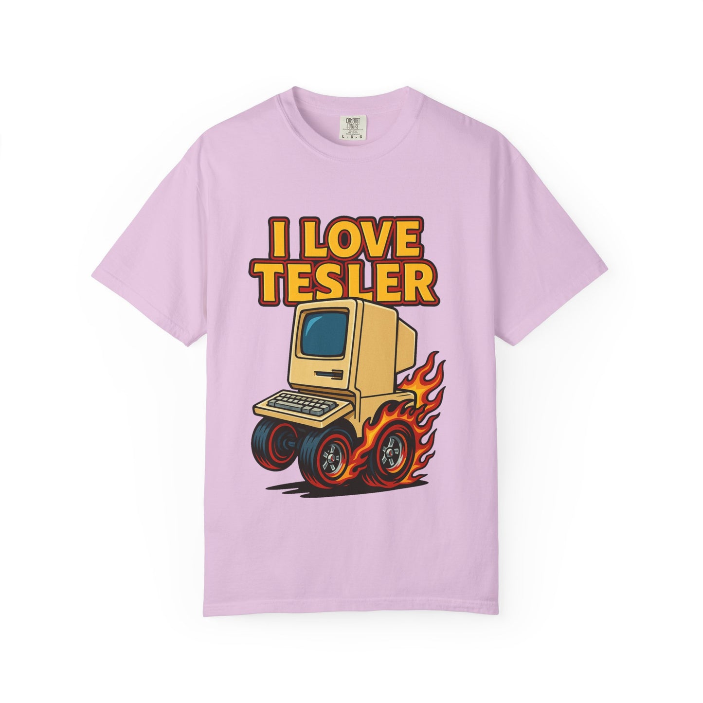 I Love Tesler Vintage Computer Tee — Retro Tech Graphic T-Shirt