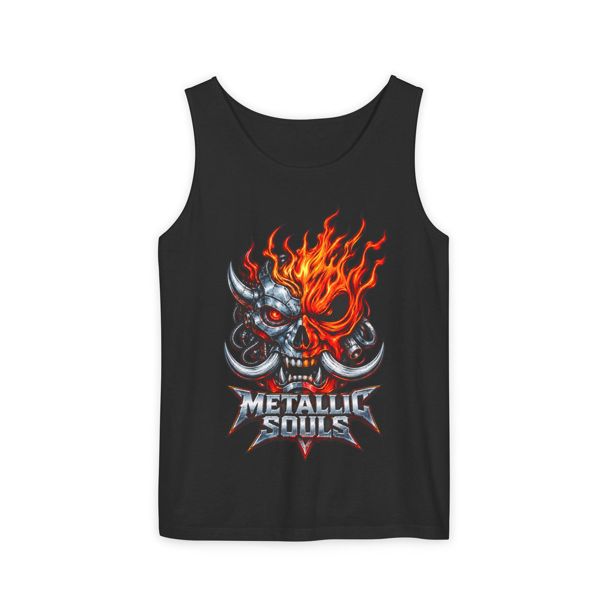 Flaming Skull "Metallic Souls" Tank Top
