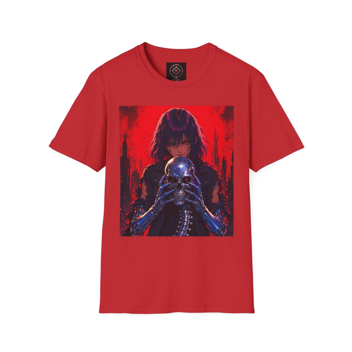 Metallic Souls Gothic Tee — Mystic Fortune Teller Anime Graphic T-Shirt