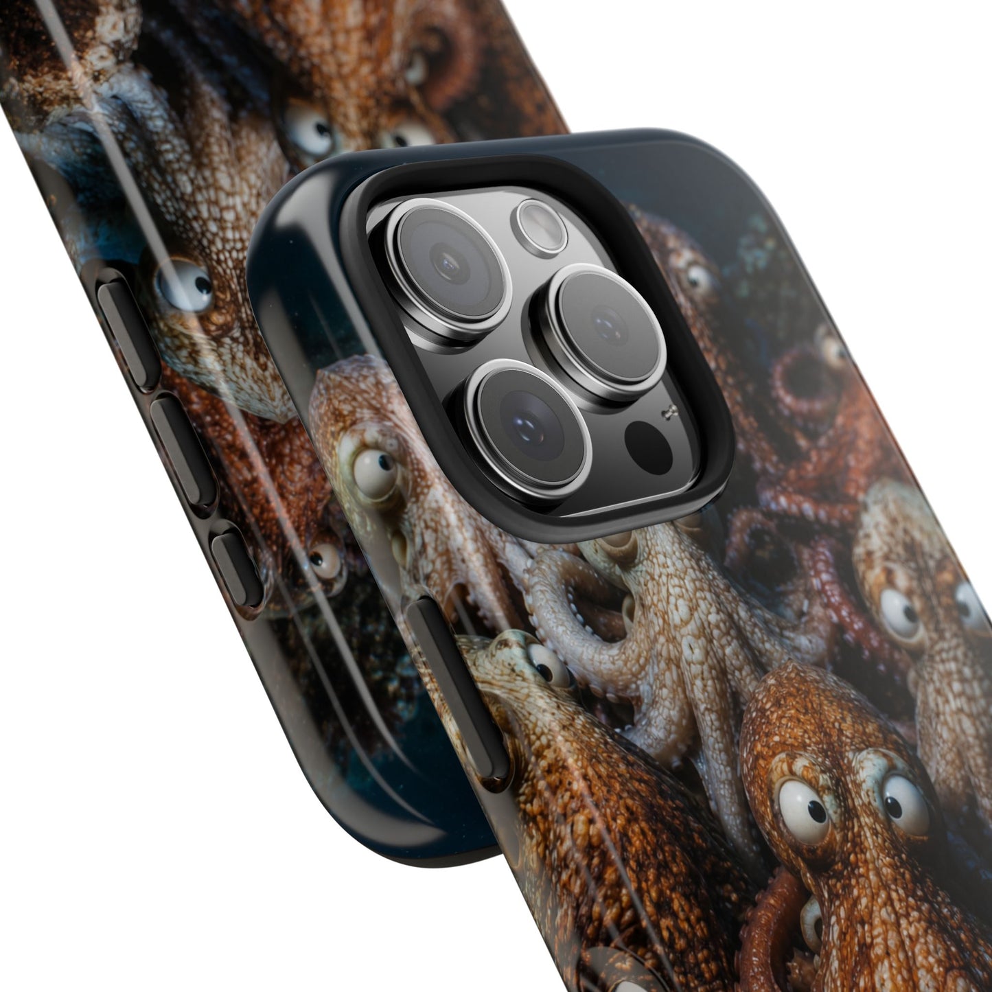Octopus Cluster Tough Phone Case — Cute Underwater Sea Creature Protection