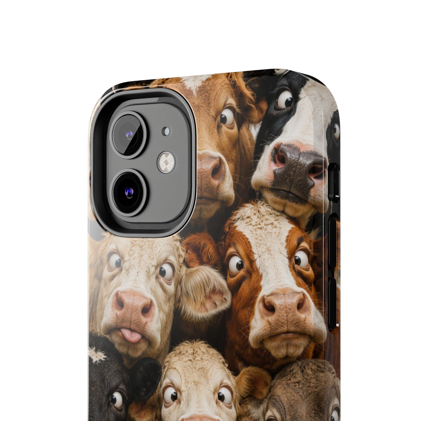 Cow Collage Tough Phone Case — Funny Farm Animal Protective Phone Cover
