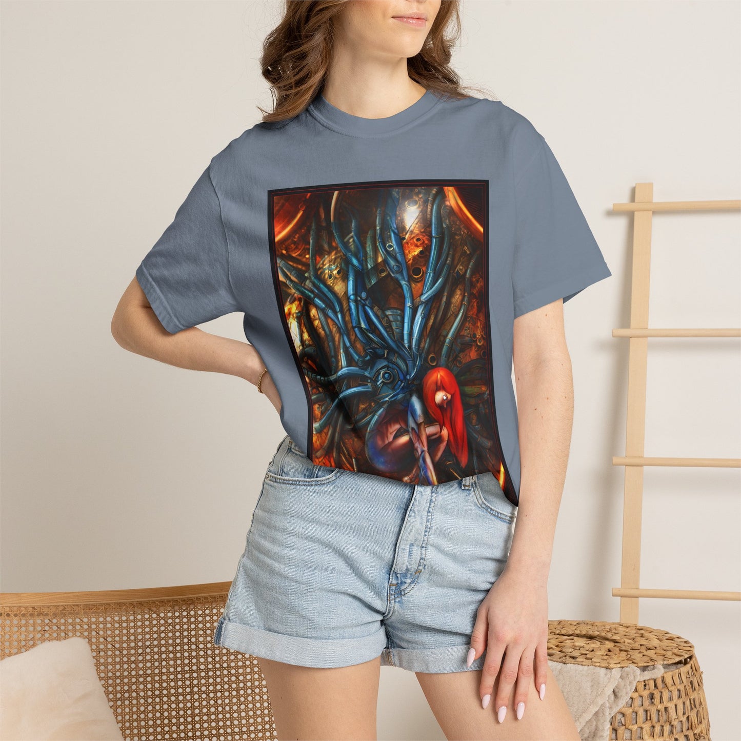 Horror Octopus Art T-Shirt — Surreal Cthulhu-Inspired Graphic Tee