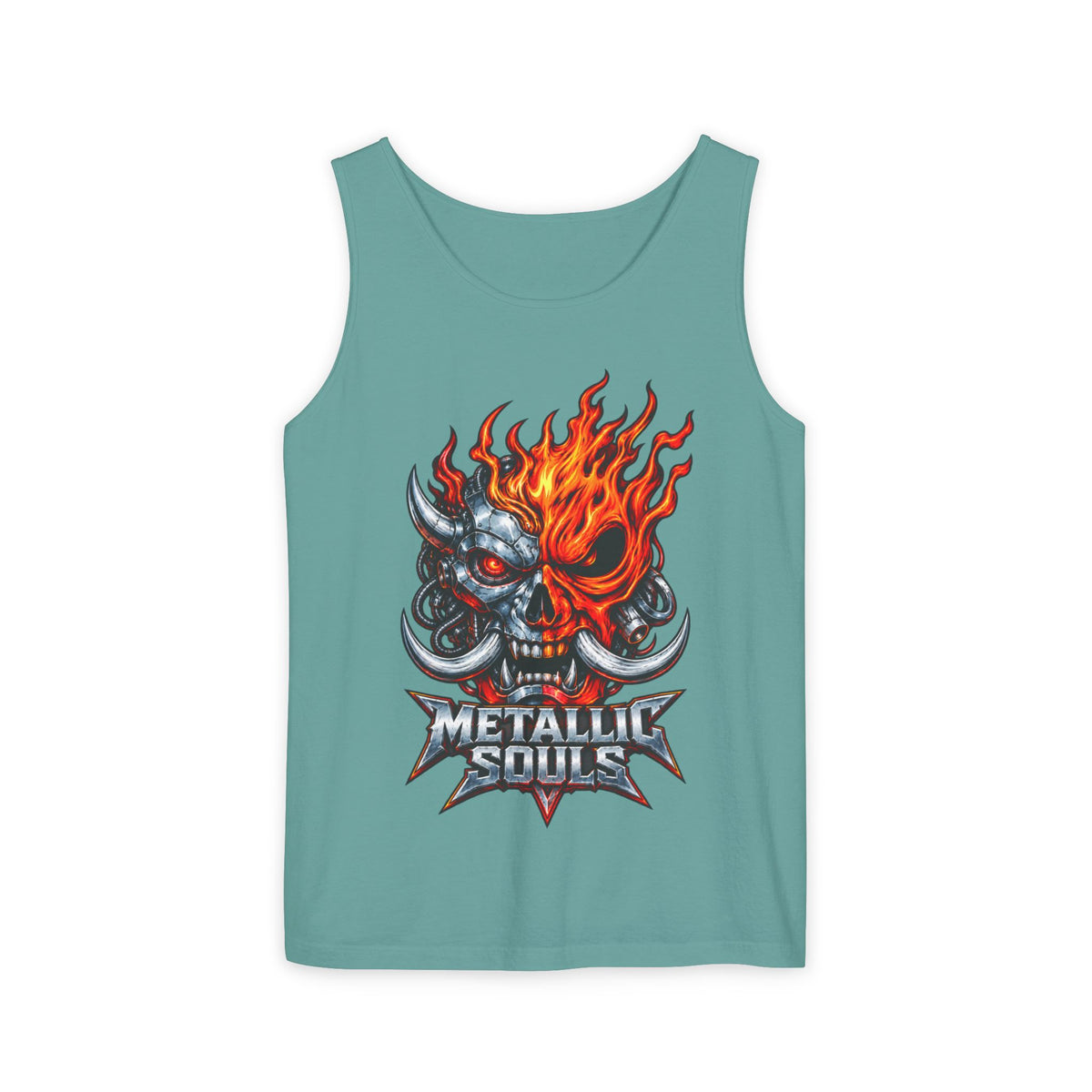 Flaming Skull "Metallic Souls" Tank Top
