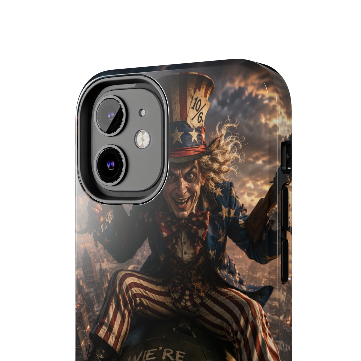 Tough Phone Case — Dark Uncle Sam 'We're All Mad Here' Nuclear Bomb Design