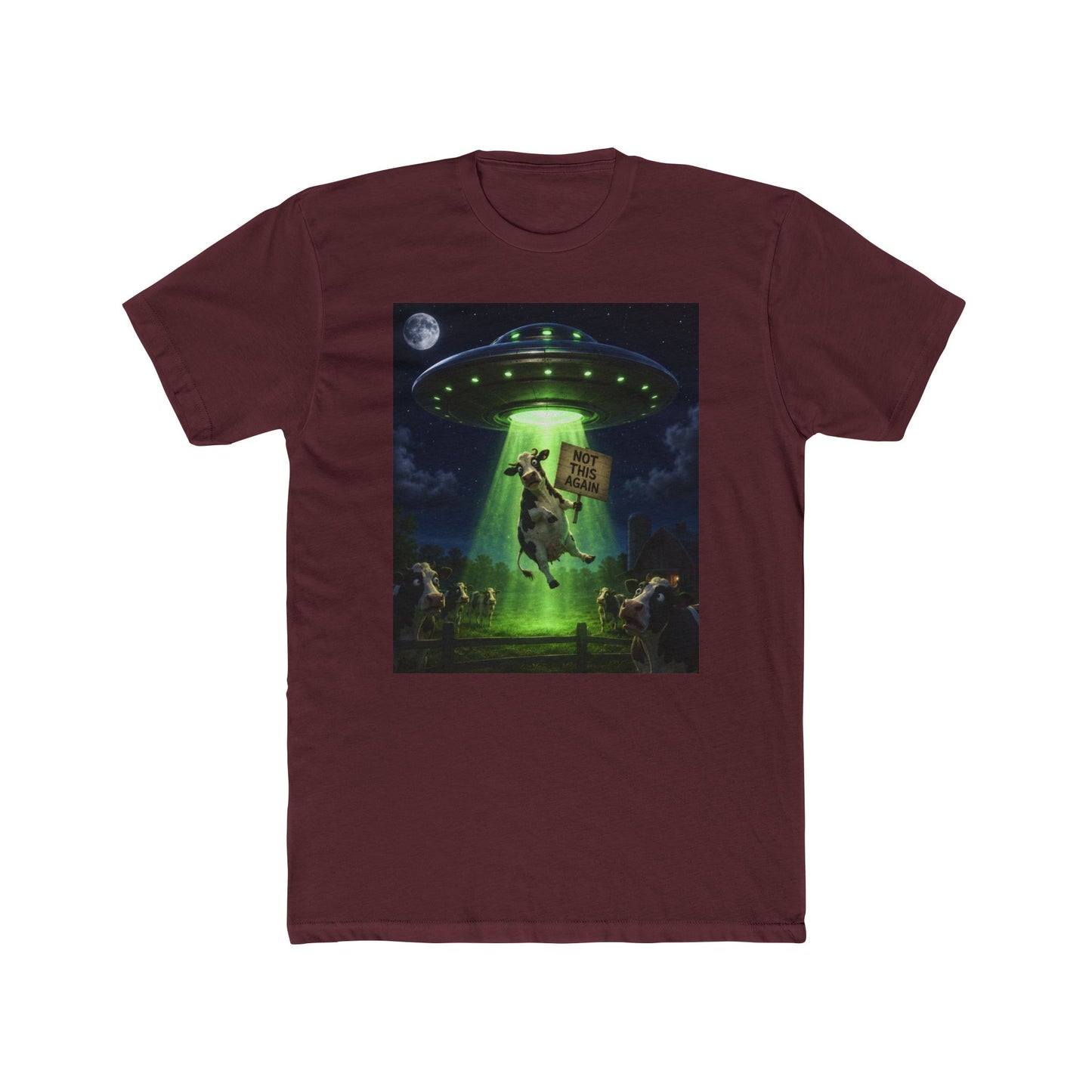 Alien Abduction Cow T-Shirt – "Take Me" Retro Sci‑Fi Tee