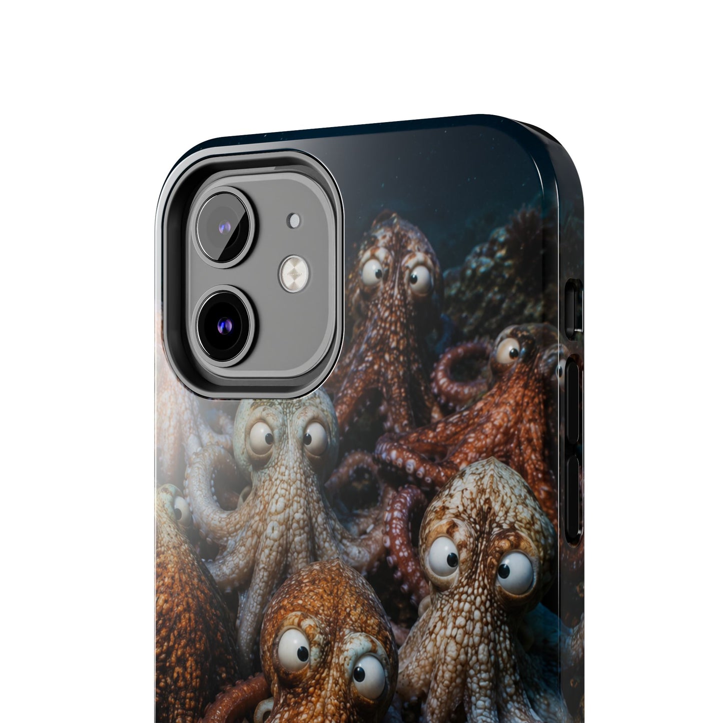 Octopus Cluster Tough Phone Case — Cute Underwater Sea Creature Protection