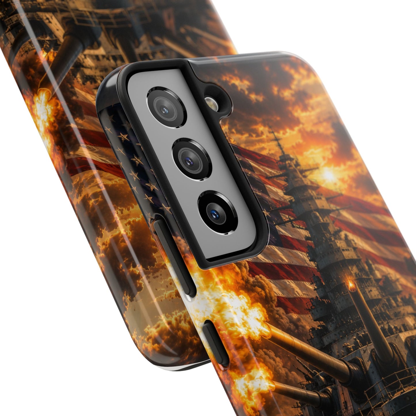 Battleship Flag Phone Case – Tough Patriotic Military iPhone Cover