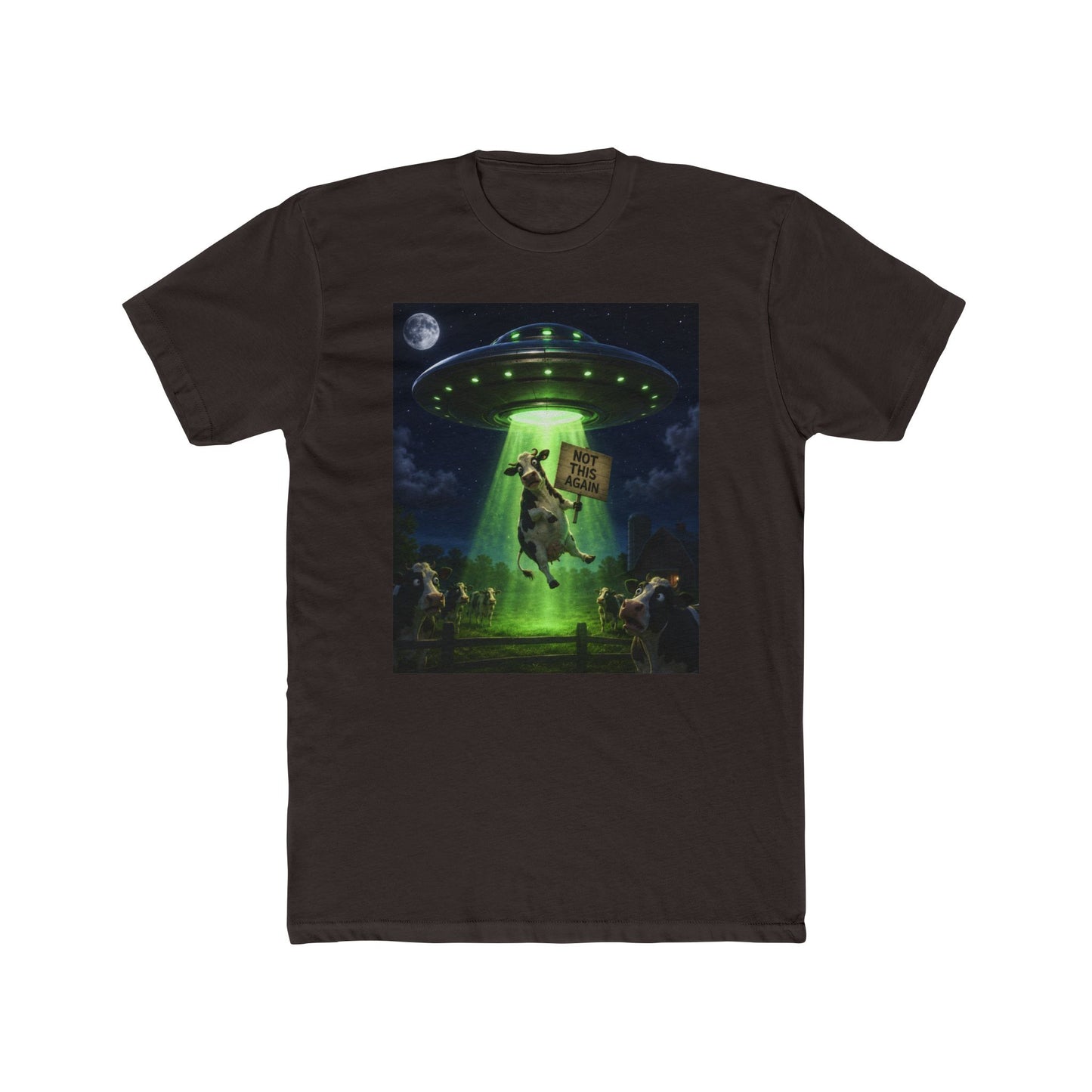 Alien Abduction Cow T-Shirt – "Take Me" Retro Sci‑Fi Tee
