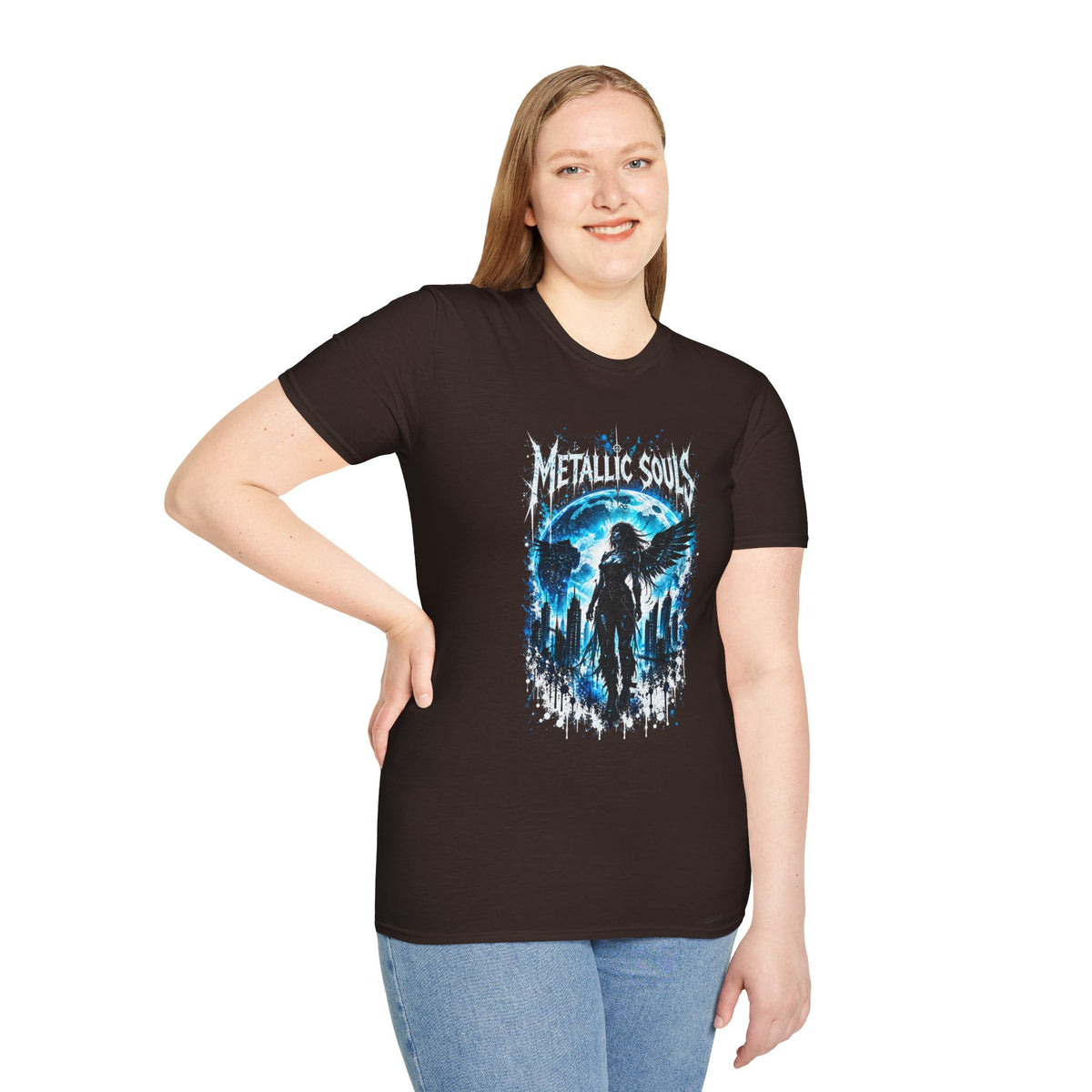 Mystical Blue Raven Forest T-Shirt