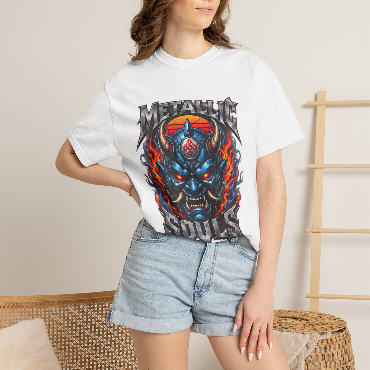 Metallic Souls Demon Skull T-Shirt