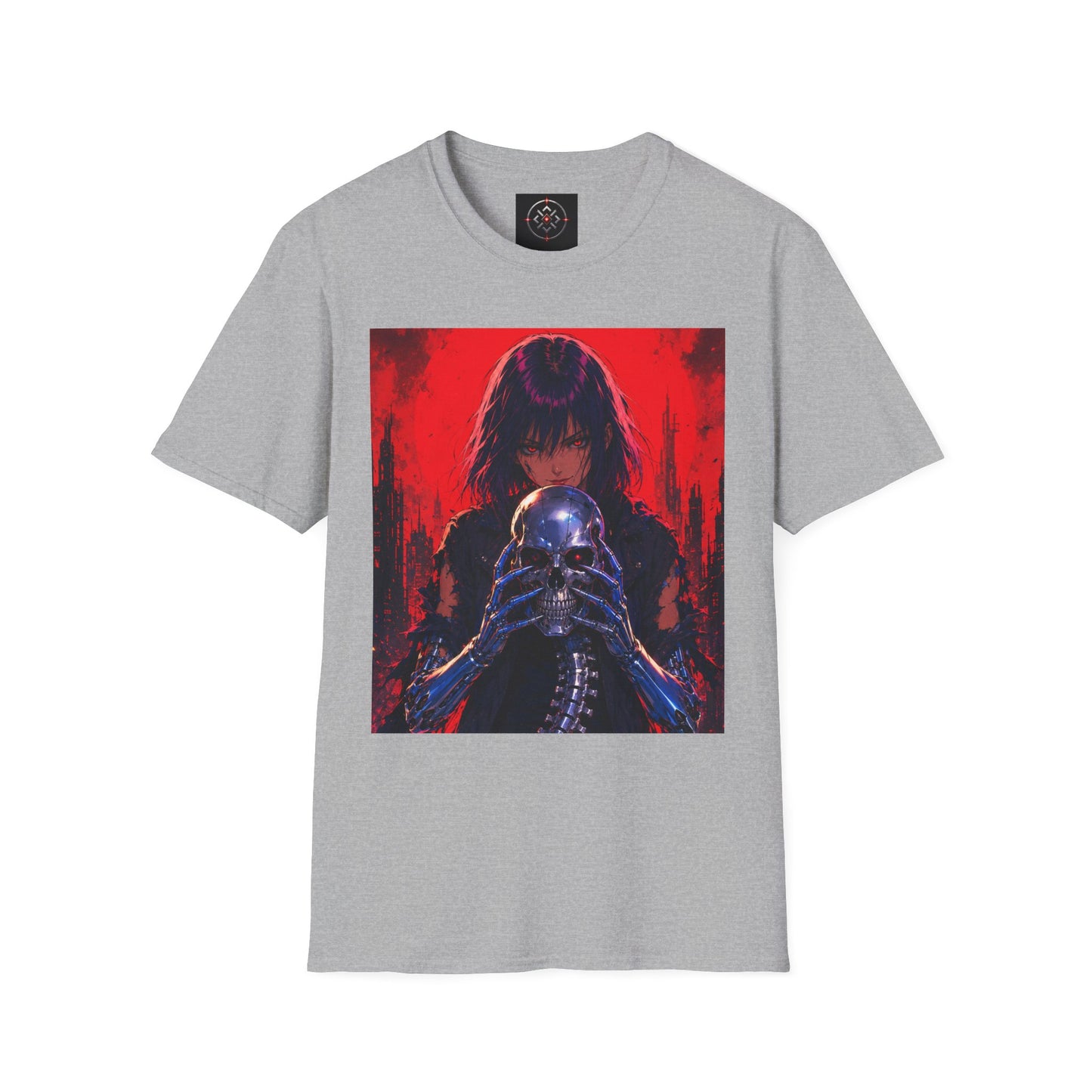 Metallic Souls Gothic Tee — Mystic Fortune Teller Anime Graphic T-Shirt