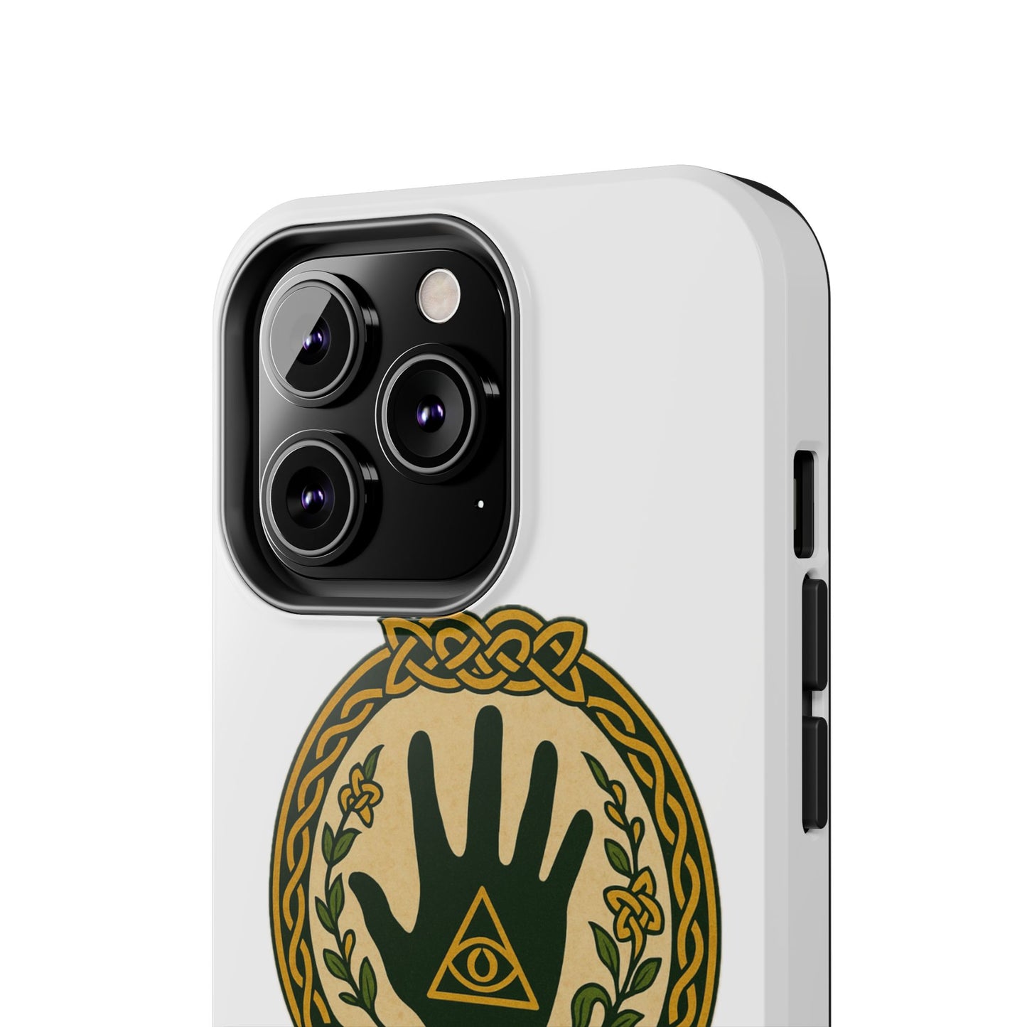 Celtic Eye of Providence Tough Phone Case — Protective Mythic Hand Design