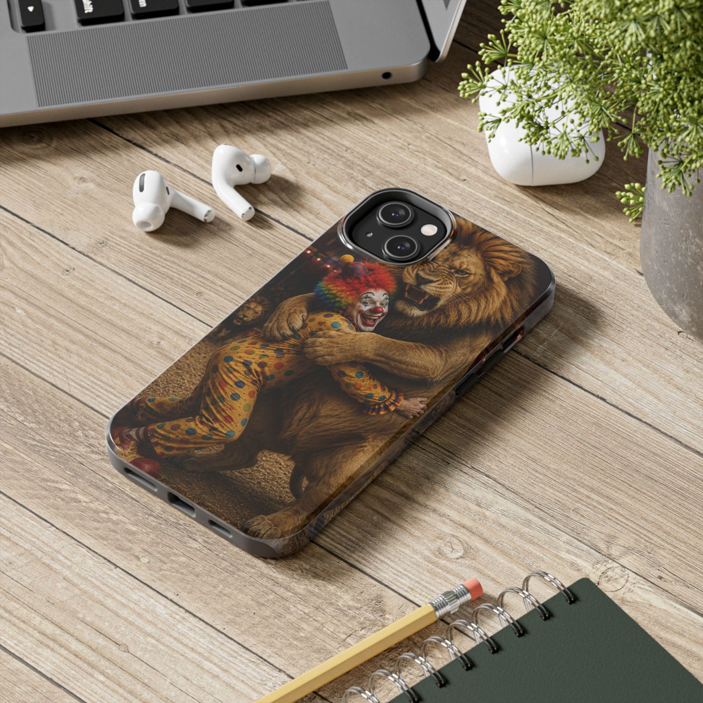 Phone Case — Lion Embrace Clown Tough Protective Case