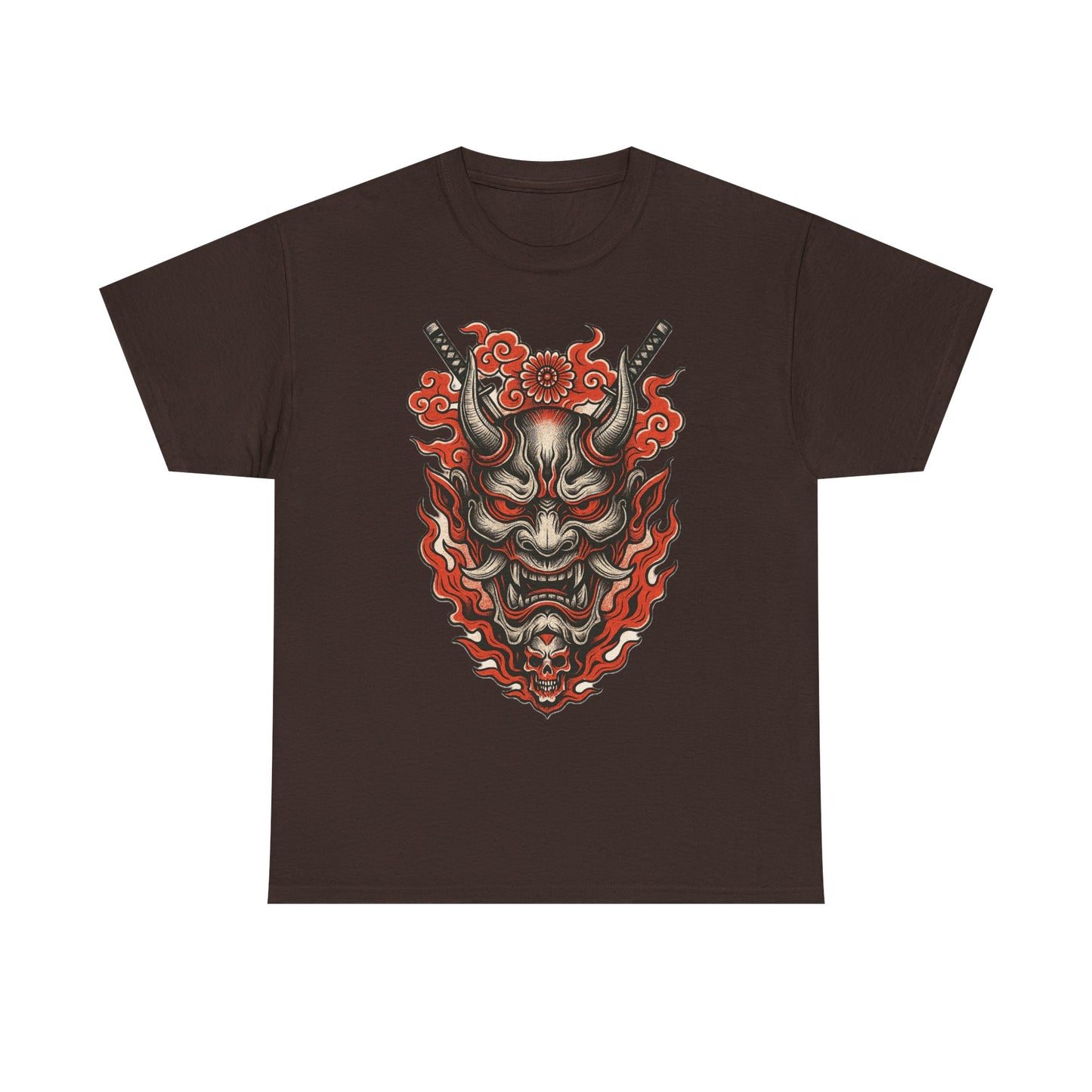 Hannya Demon Mask T-Shirt — Japanese Oni Noh Mask Art Tee