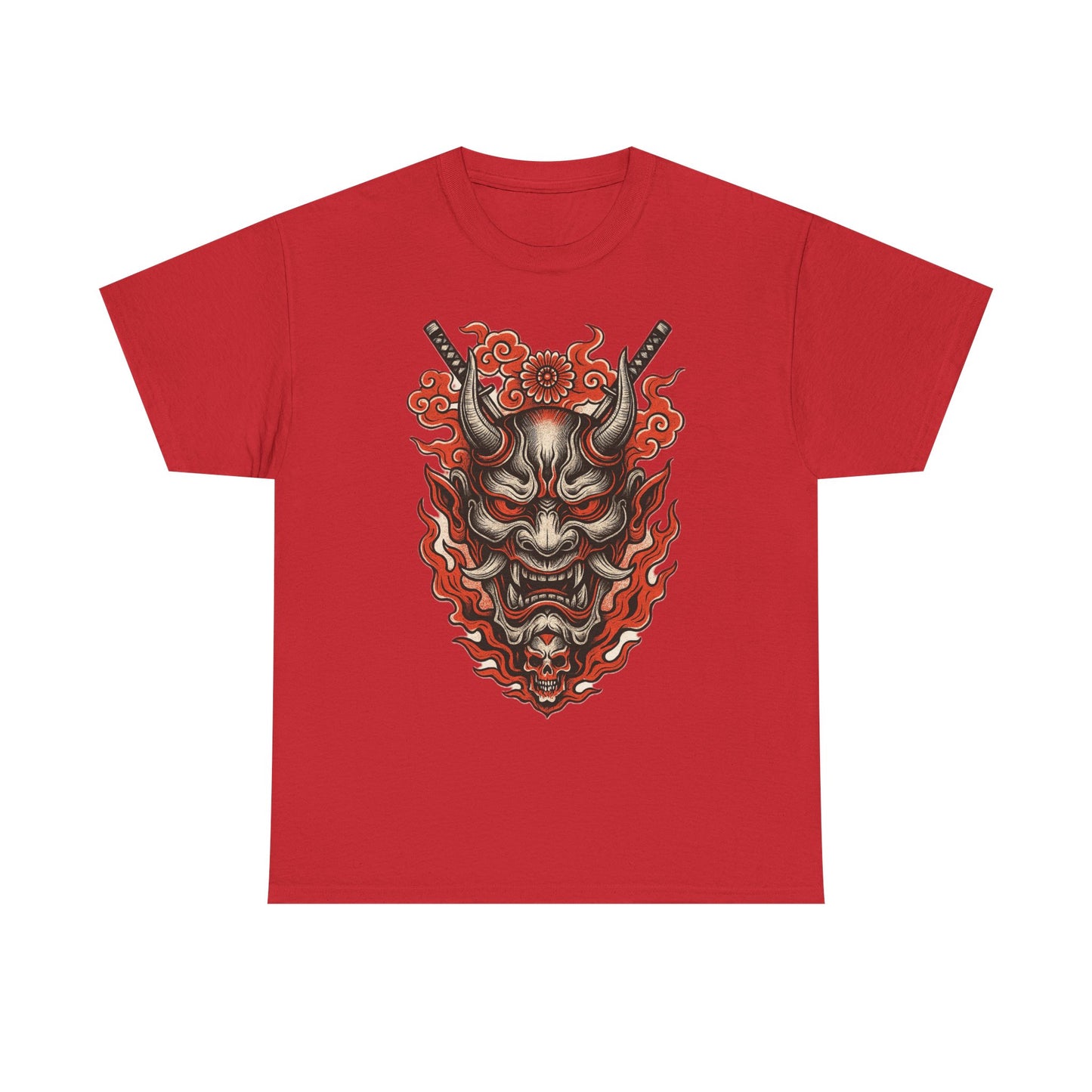 Hannya Demon Mask T-Shirt — Japanese Oni Noh Mask Art Tee