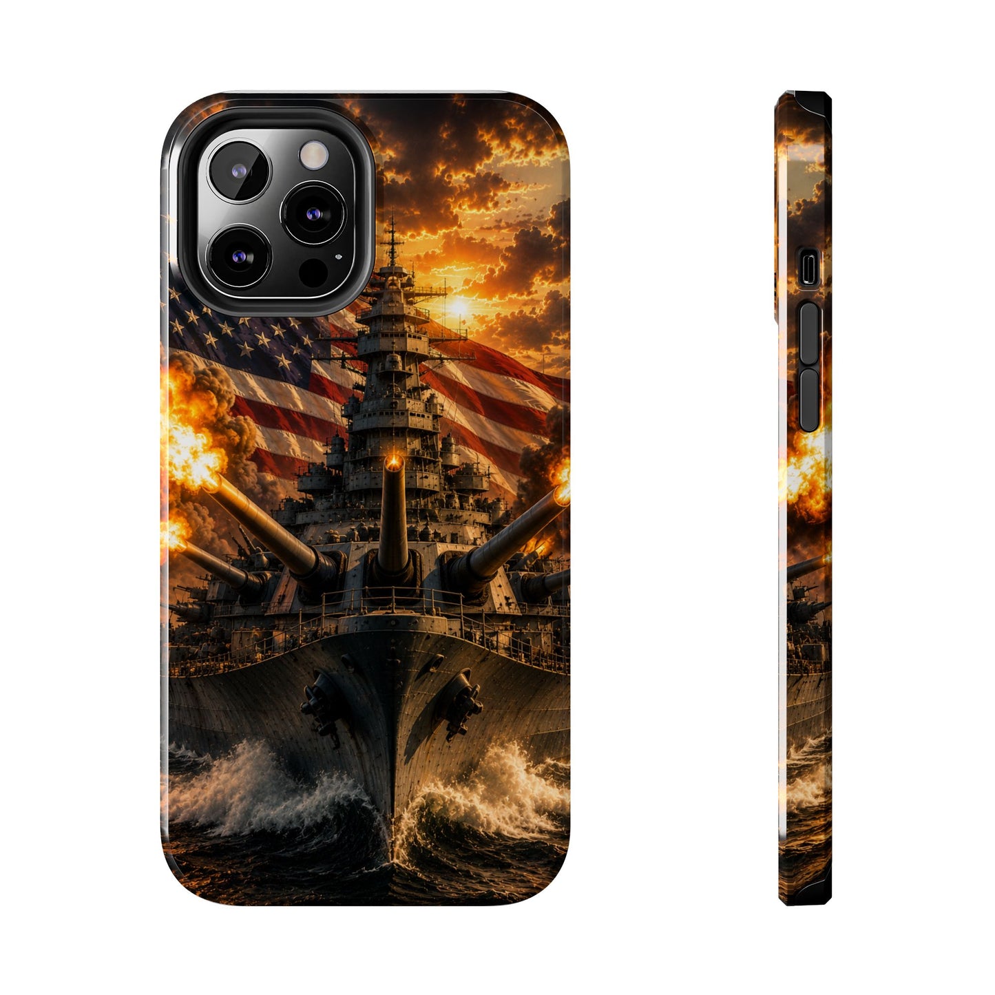 Battleship Flag Phone Case – Tough Patriotic Military iPhone Cover