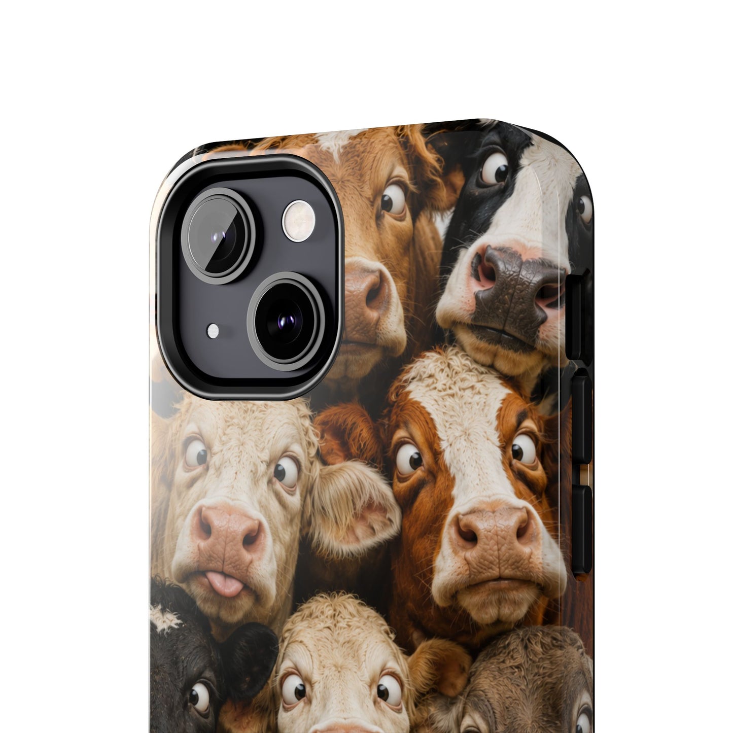 Cow Collage Tough Phone Case — Funny Farm Animal Protective Phone Cover