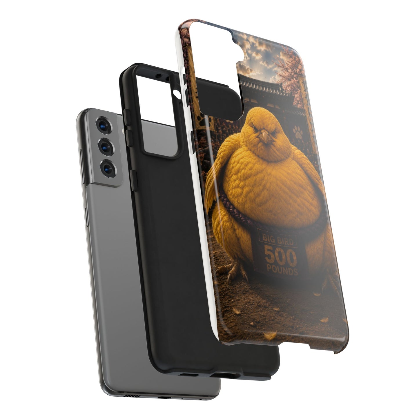Big Bird Tough Phone Case - 500 Pounds Chubby Bird Protective Cover