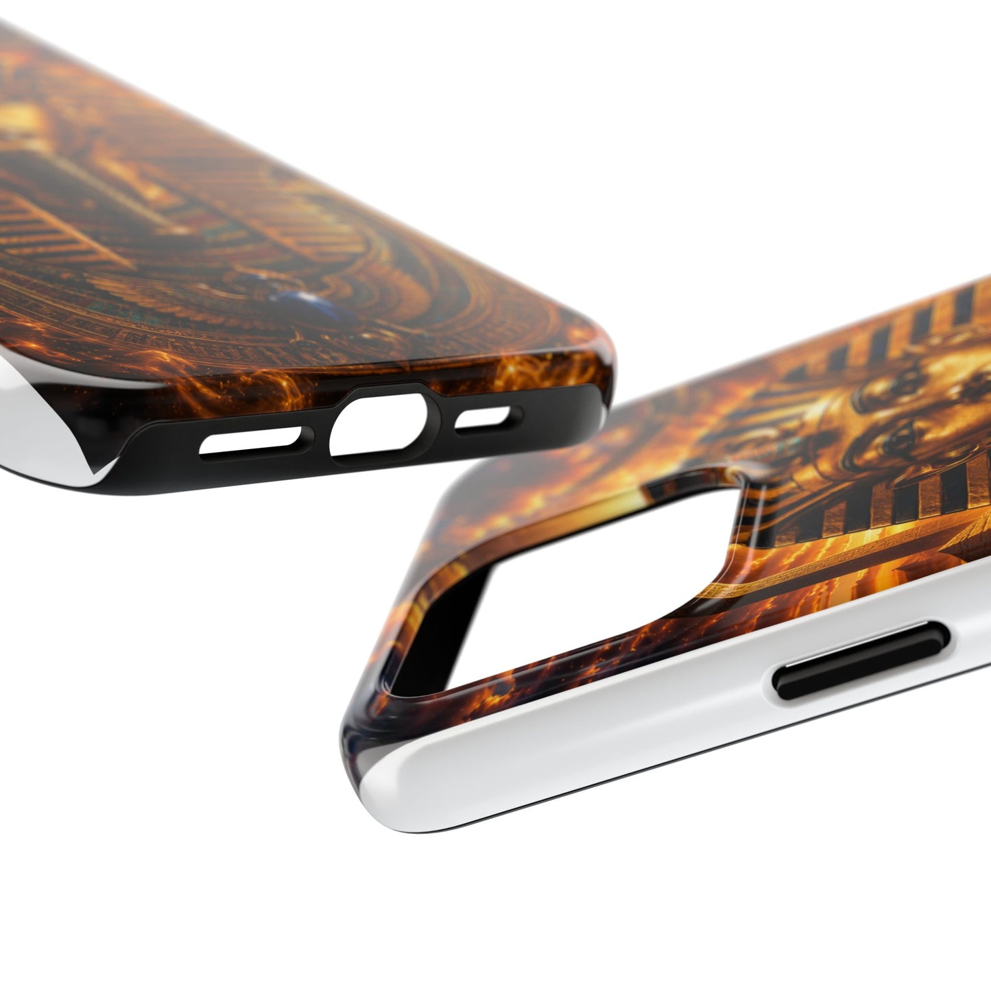 Egyptian Pharaoh Tough Phone Case — Protective Golden Tutankhamun Design