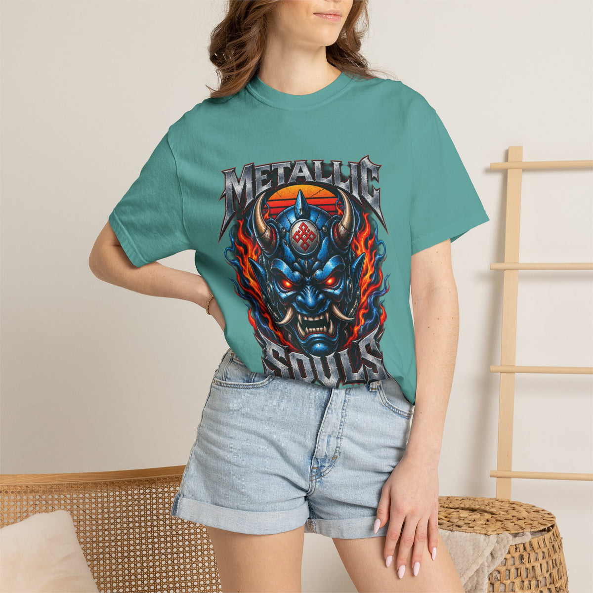 Metallic Souls Demon Skull T-Shirt
