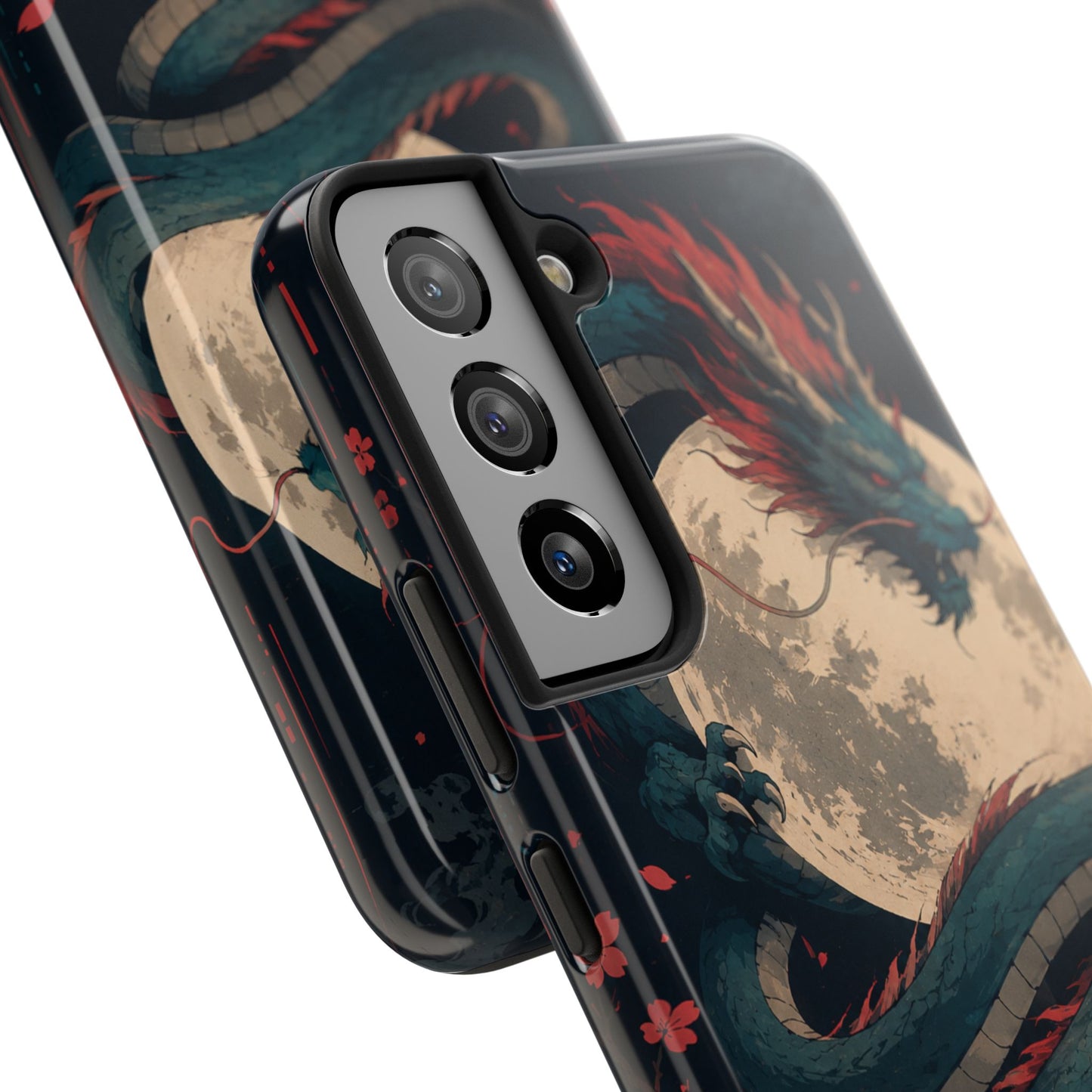 Dragon Moon Phone Case — Mythic Asian Serpent Design Tough Case