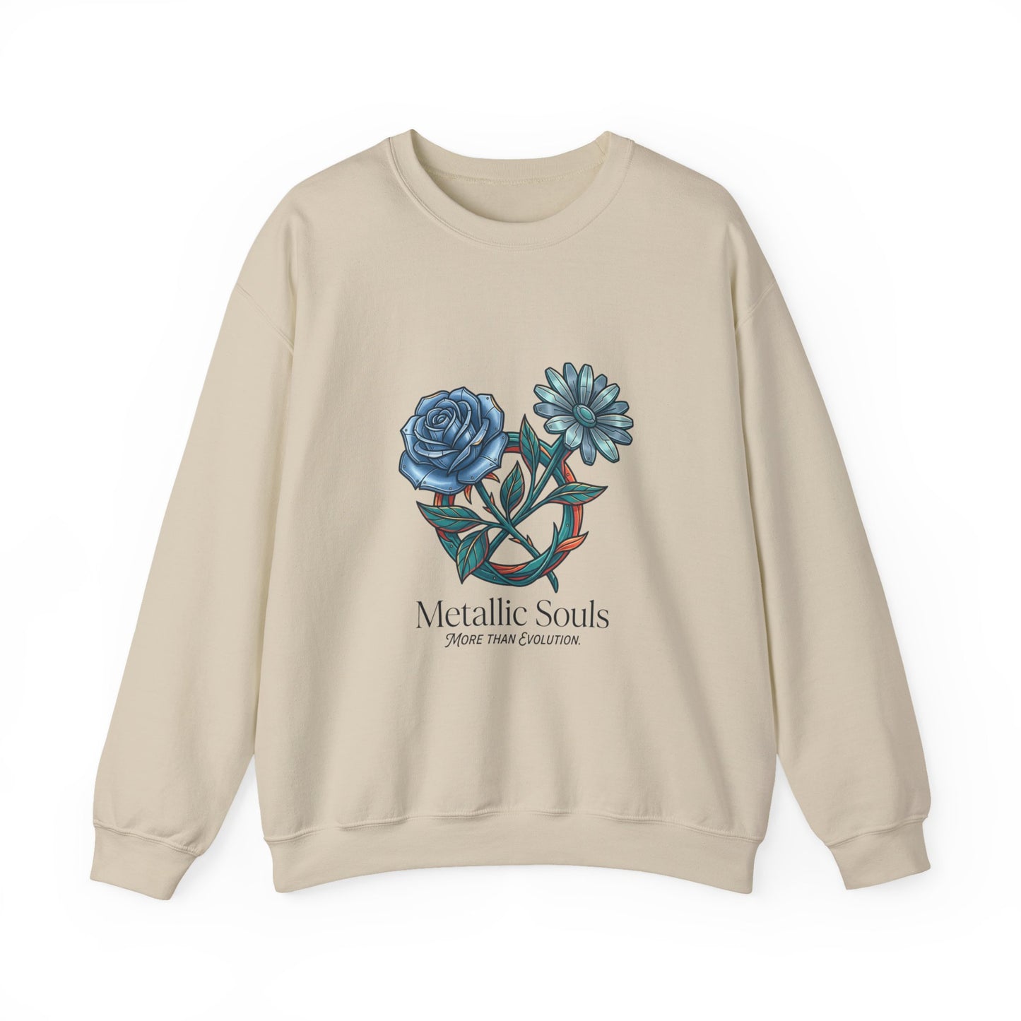 Birth Flower Crewneck Sweatshirt | Botanical Watercolor, Personalized Name