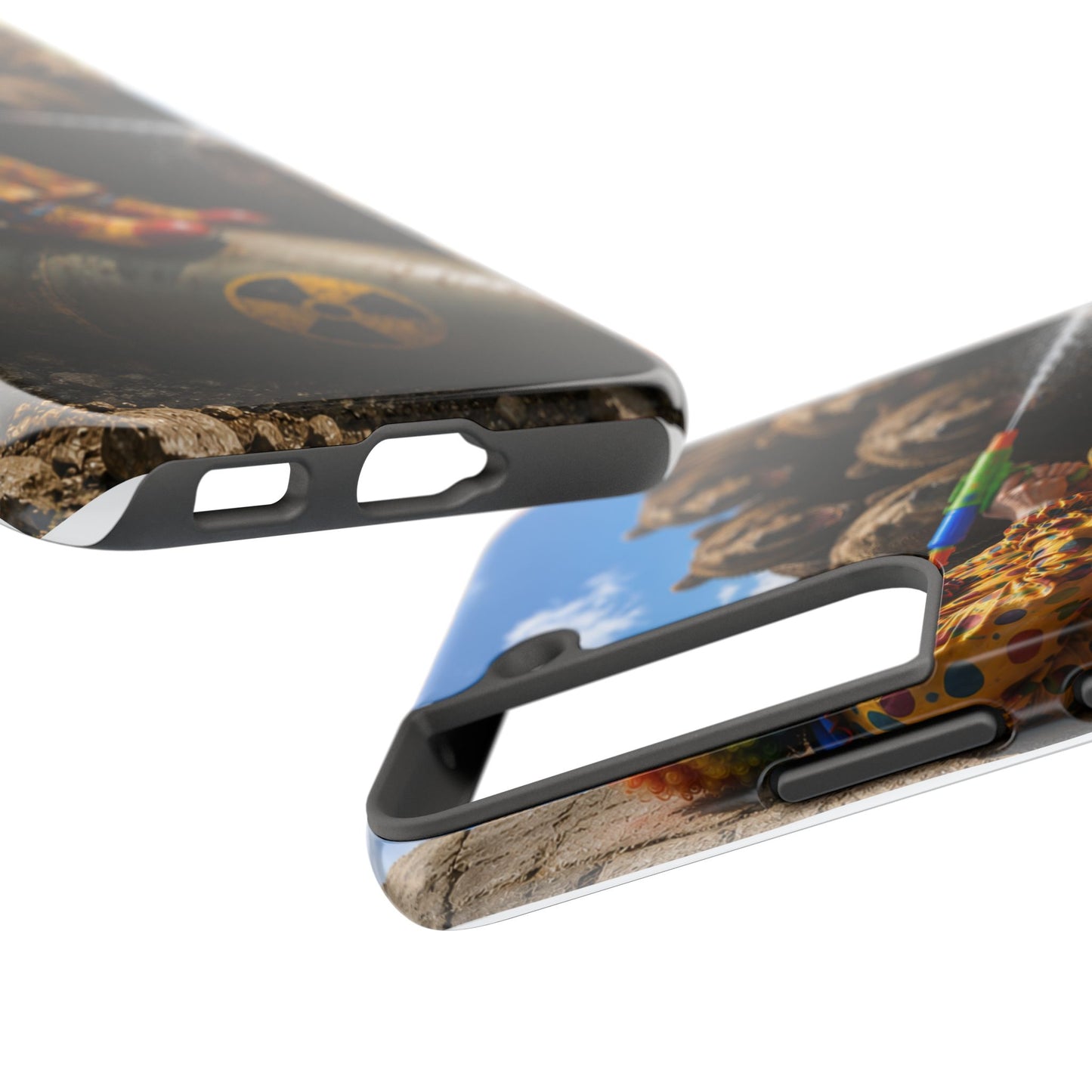 Tough Phone Case — Surreal Clown vs. Bears Protective Phone Cover