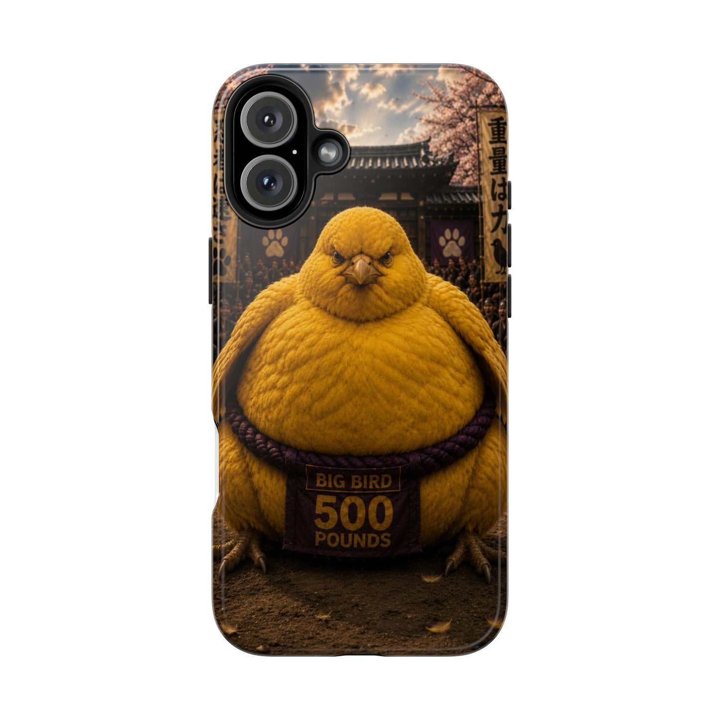 Big Bird Tough Phone Case - 500 Pounds Chubby Bird Protective Cover