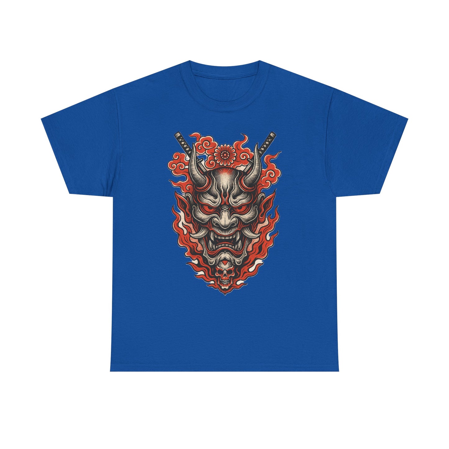 Hannya Demon Mask T-Shirt — Japanese Oni Noh Mask Art Tee