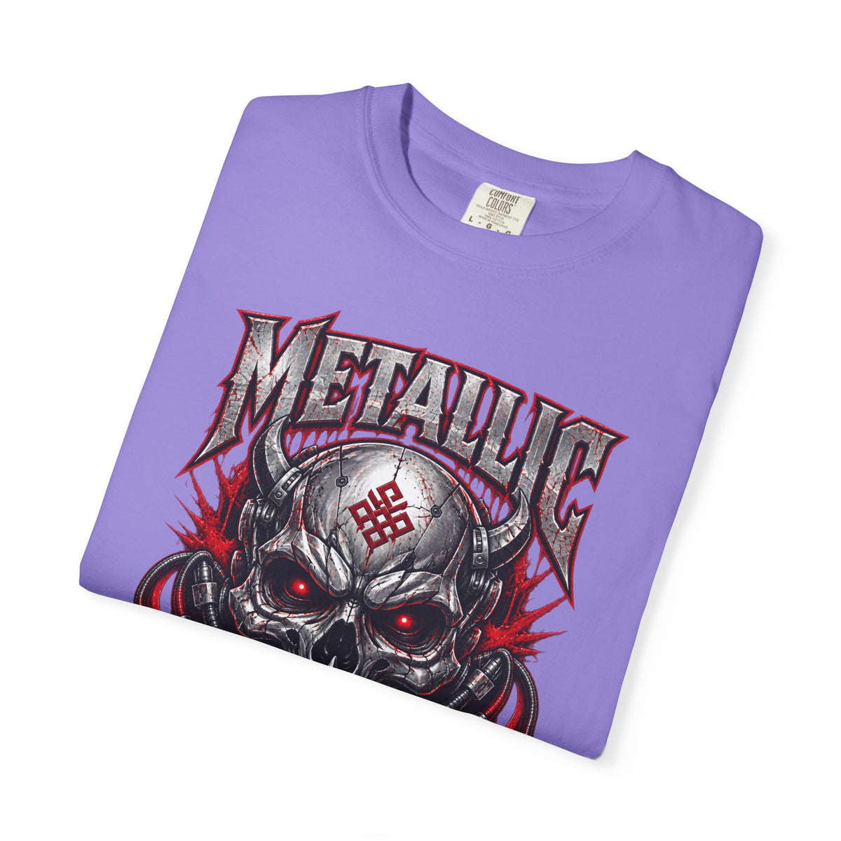 Metallic Souls Skull T-Shirt — Gothic Heavy Metal Band Tee