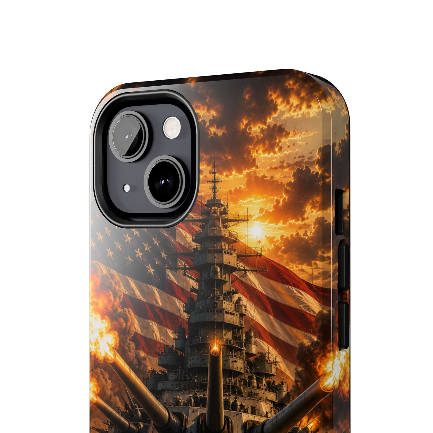 Battleship Flag Phone Case – Tough Patriotic Military iPhone Cover