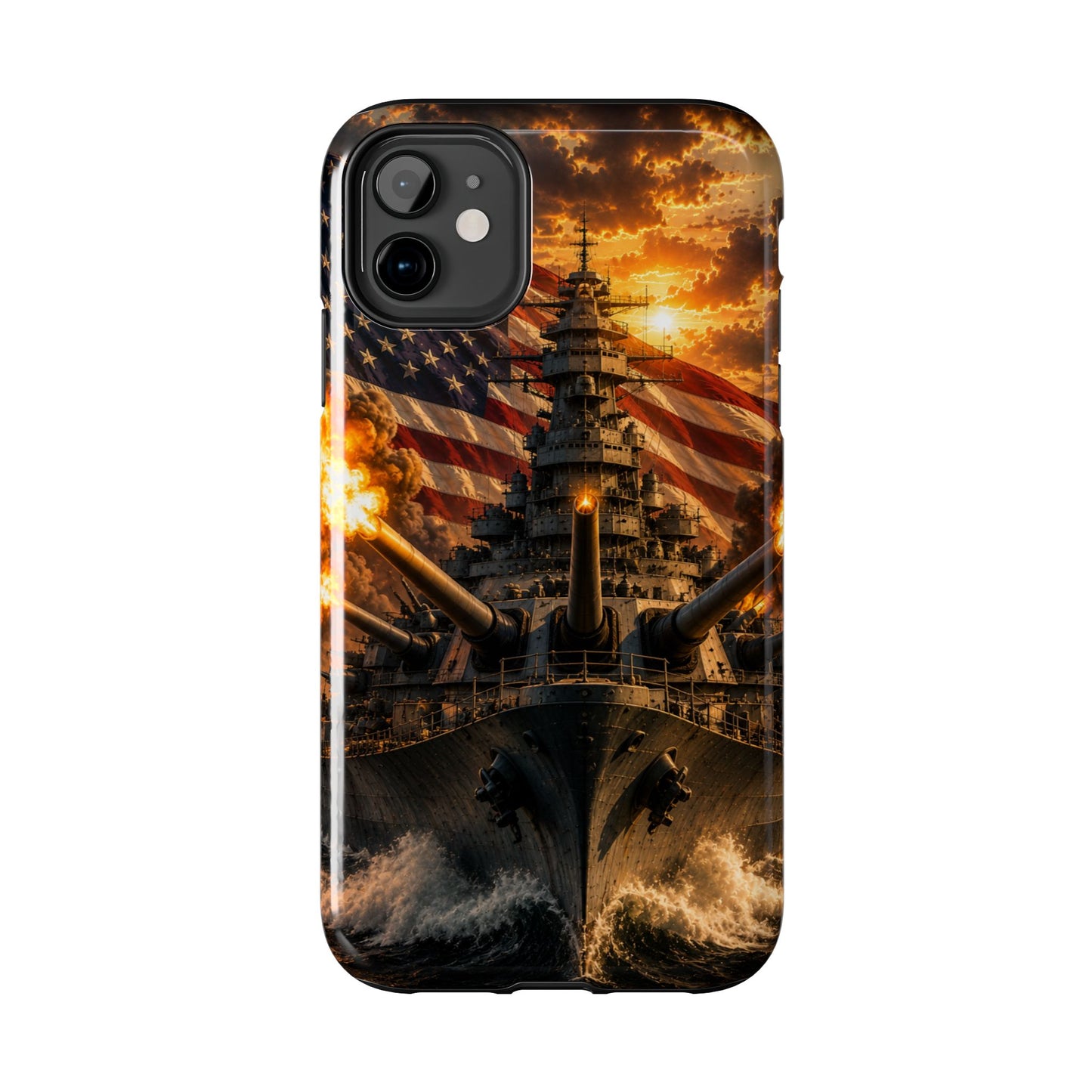 Battleship Flag Phone Case – Tough Patriotic Military iPhone Cover