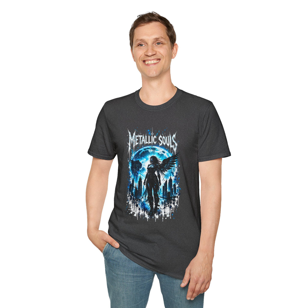 Mystical Blue Raven Forest T-Shirt
