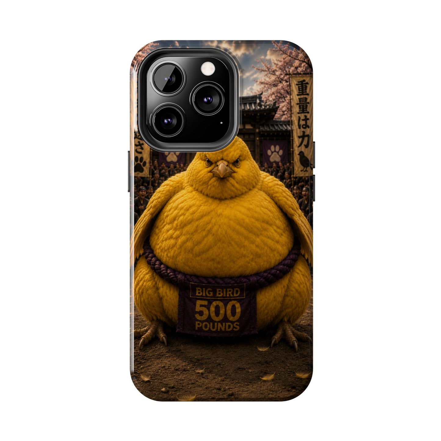 Big Bird Tough Phone Case - 500 Pounds Chubby Bird Protective Cover