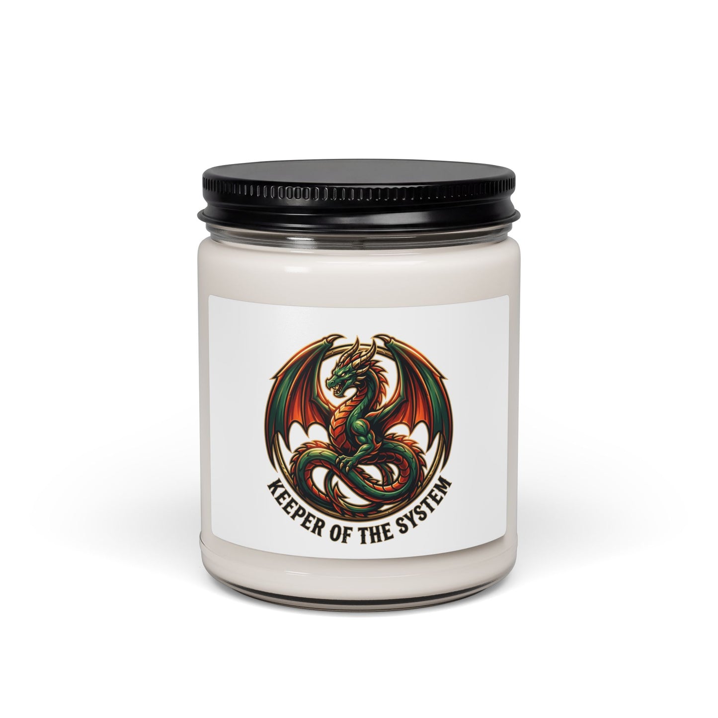 Dragon Emblem Candle, 9oz Soy Candle | fantasy art, mythical creature